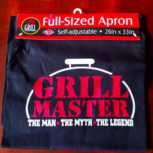Ritz 1892 Grill Master Black Full-Sized Apron